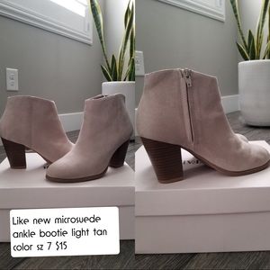 Micro suede bootie